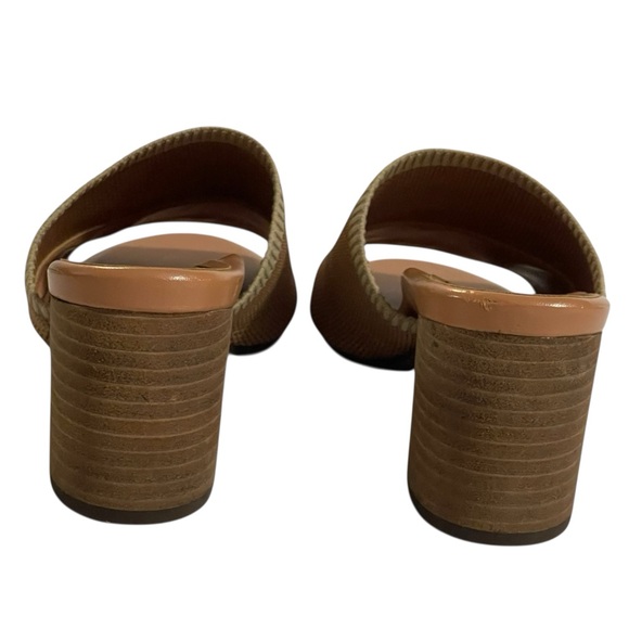 VIONIC FLEUR WOMANS TAN KNIT SLIDES SZ 8.5 EUC - Picture 12 of 15